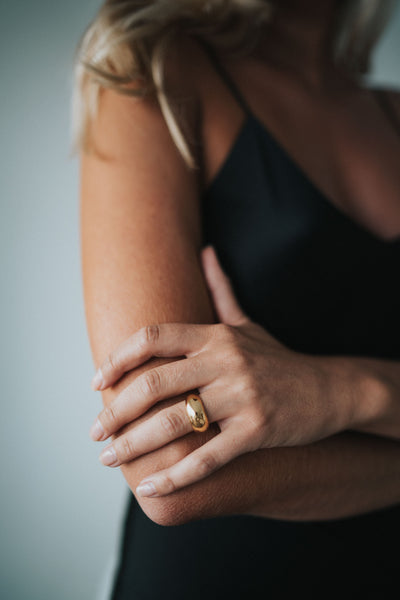 Mejuri Sterling Silver Pinky Rings: Dome Ring Silver